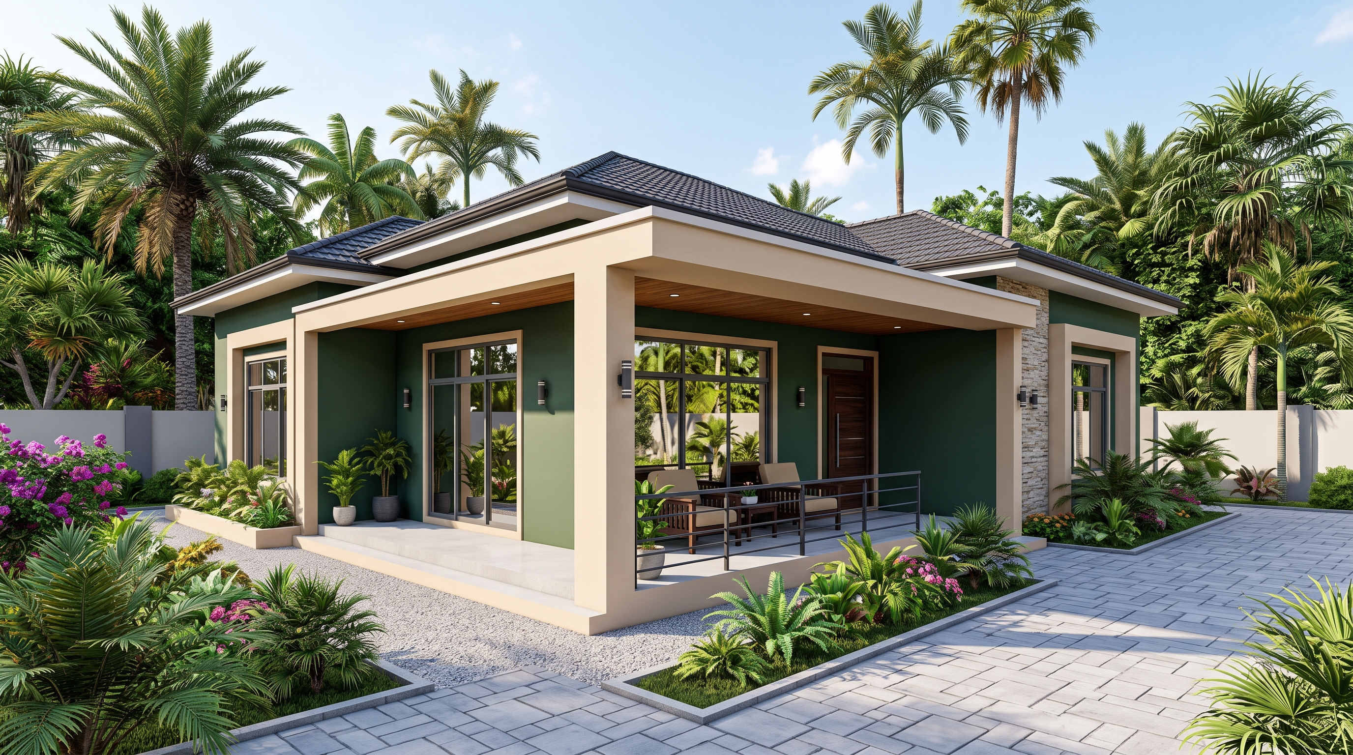 Luxury Forest Green Villa